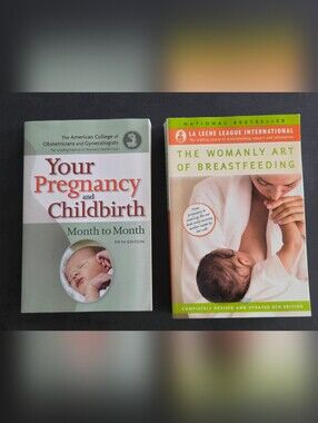 Pregnancy & Breastfeeding Book Lot | ACOG Your Pregnancy & Childbirth + Womanly